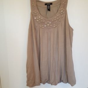 Tan colored comfortable casual summer top